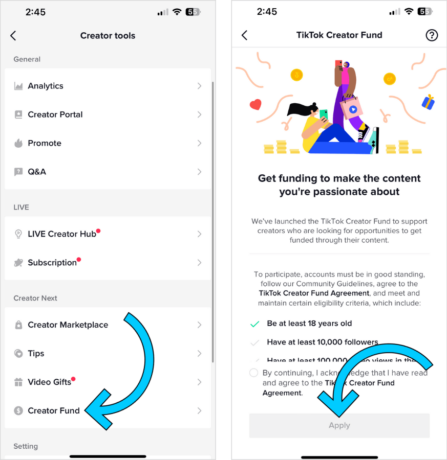 TikTok Creator Fund : eligibility and how to join