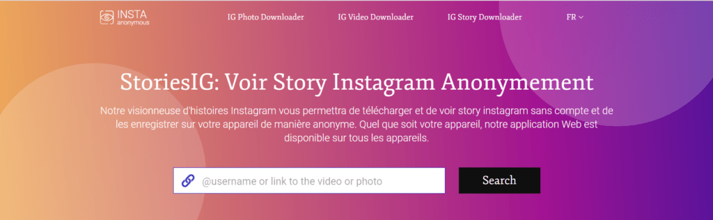 StoriesIG: Anonymous Browsing and Instagram Video Downloader