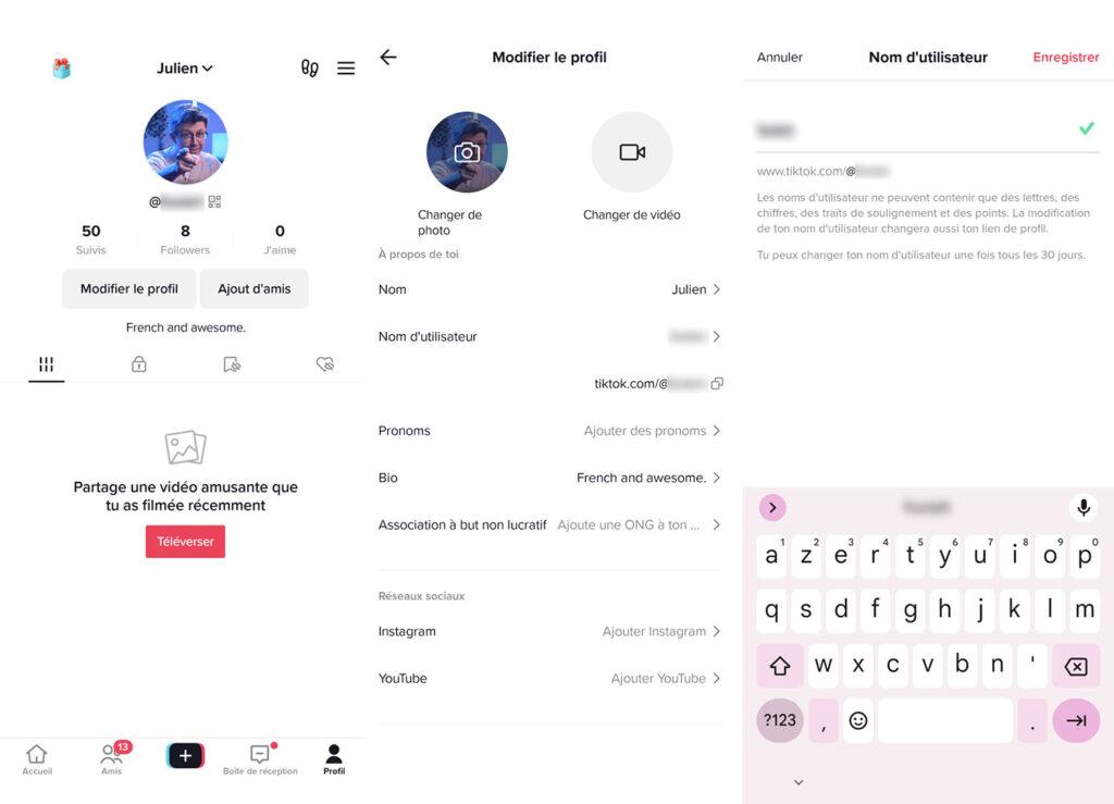 Comment changer son nom d'utilisateur Tiktok ?